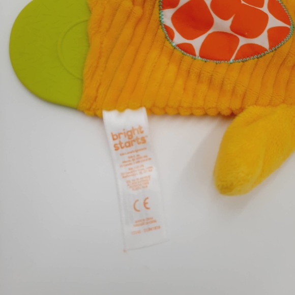 Bright Starts Giraffe Baby Lovey Yellow 10 Inch Plush Stuffed Animal Toy Gift - Picture 3 of 5